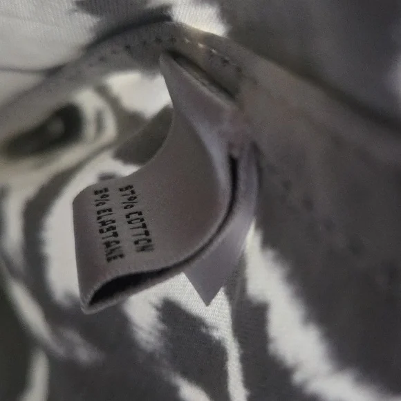 St. John Sport Black White Cotton Jean Jacket L - Picture 5 of 6